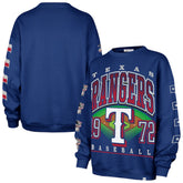 Royal Texas Rangers '47 Women's Trendy Team Go Big Oversized Sweatshirt