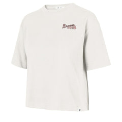 Cream Atlanta Braves '47 Women's Love Letter Reed City T-Shirt