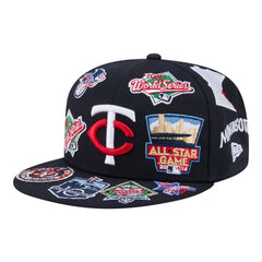 Navy Minnesota Twins New Era All Over 59FIFTY Fitted Hat