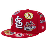 Red St. Louis Cardinals New Era All Over 59FIFTY Fitted Hat