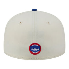 Cream Chicago Cubs New Era Two-Tone Stitch 59FIFTY Fitted Hat