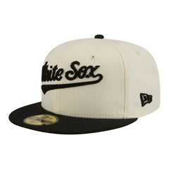 Cream Chicago White Sox New Era Two-Tone Stitch 59FIFTY Fitted Hat