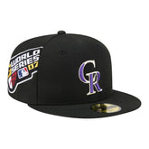 Black Colorado Rockies New Era Hidden Hit 59FIFTY Fitted Hat