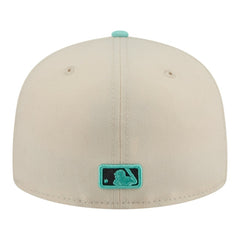 Light Beige/Turquoise Boston Red Sox New Era Two-Tone Color Pack 59FIFTY Fitted Hat
