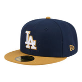 Navy/Khaki Los Angeles Dodgers New Era Two-Tone Color Pack 59FIFTY Fitted Hat