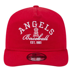 Red Los Angeles Angels New Era Stacked 19TWENTY Adjustable Hat