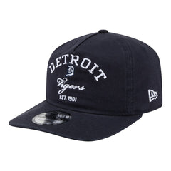 Navy Detroit Tigers New Era Stacked 19TWENTY Adjustable Hat
