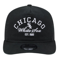 Black Chicago White Sox New Era Stacked 19TWENTY Adjustable Hat