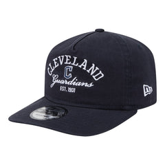 Navy Cleveland Guardians New Era Stacked 19TWENTY Adjustable Hat