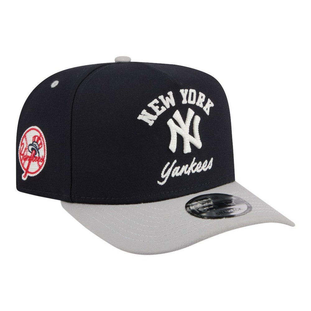 Navy New York Yankees New Era Arched A-Frame 9FIFTY Adjustable Hat