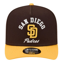 Brown/Gold San Diego Padres New Era Arched A-Frame 9FIFTY Adjustable Hat