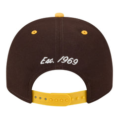 Brown/Gold San Diego Padres New Era Arched A-Frame 9FIFTY Adjustable Hat