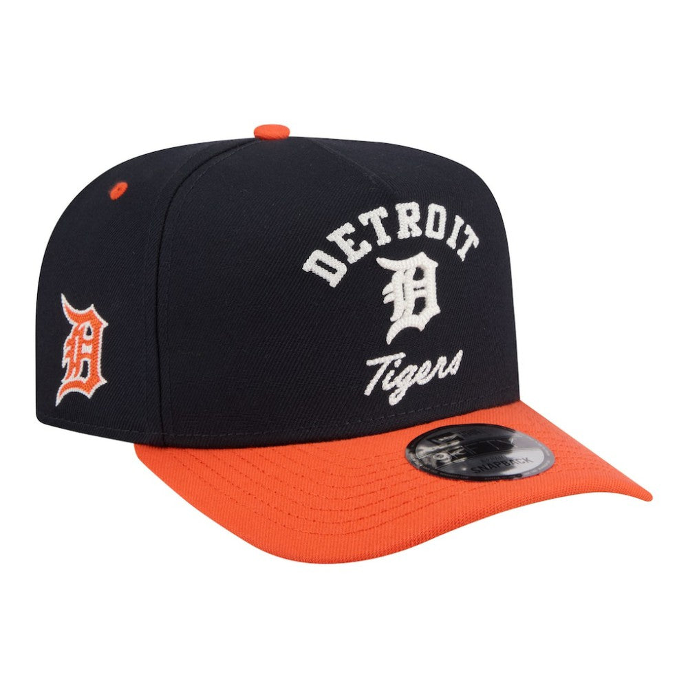Navy/Orange Detroit Tigers New Era Arched A-Frame 9FIFTY Adjustable Hat