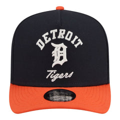 Navy/Orange Detroit Tigers New Era Arched A-Frame 9FIFTY Adjustable Hat