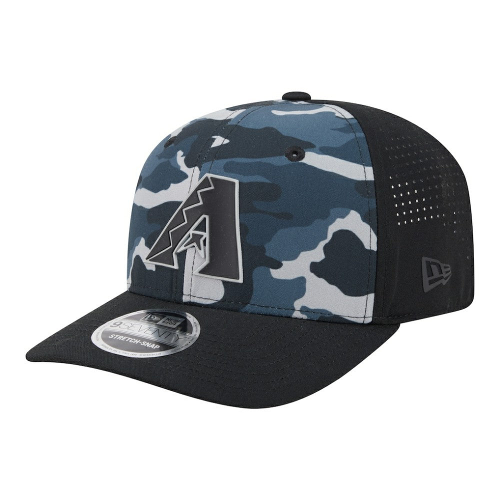 Black Arizona Diamondbacks New Era Tonal Camo 9SEVENTY Stretch-Snap Hat