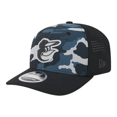 Black Baltimore Orioles New Era Tonal Camo 9SEVENTY Stretch-Snap Hat