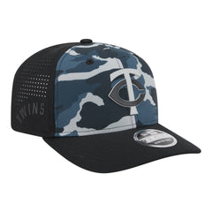 Black Minnesota Twins New Era Tonal Camo 9SEVENTY Stretch-Snap Hat