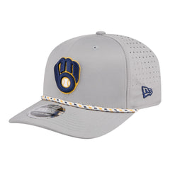 Gray Milwaukee Brewers New Era Sport Rope 9SEVENTY Adjustable Hat