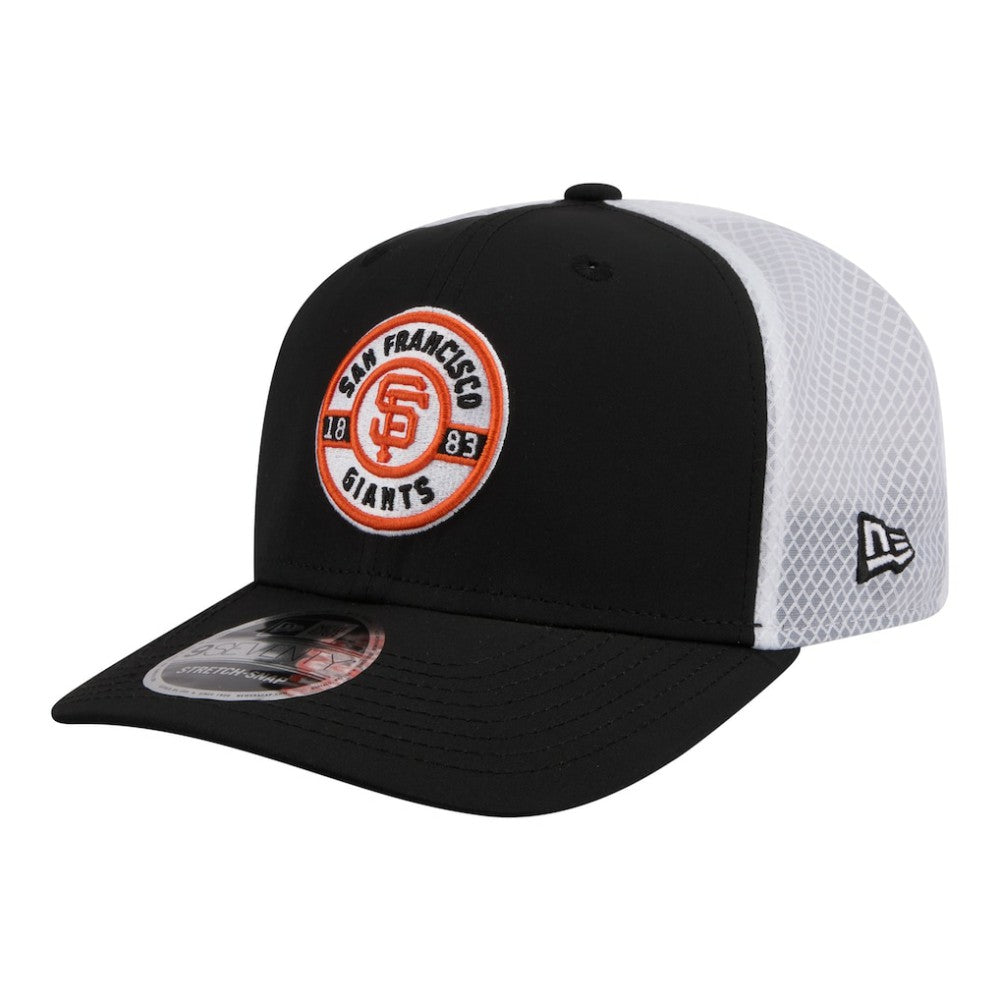 Black San Francisco Giants New Era Active 9SEVENTY Adjustable Trucker Hat