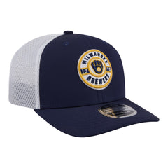Navy Milwaukee Brewers New Era Active 9SEVENTY Adjustable Trucker Hat