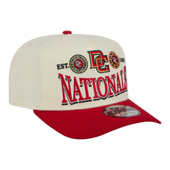 Cream Washington Nationals New Era Throwback Tri-Hit A-Frame 9FIFTY Adjustable Hat