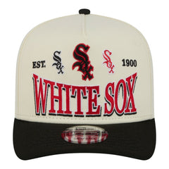 Cream Chicago White Sox New Era Throwback Tri-Hit A-Frame 9FIFTY Adjustable Hat