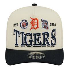 Cream Detroit Tigers New Era Throwback Tri-Hit A-Frame 9FIFTY Adjustable Hat