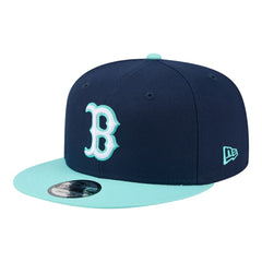 Navy/Turquoise Boston Red Sox New Era Two-Tone Color Pack 9FIFTY Snapback Hat