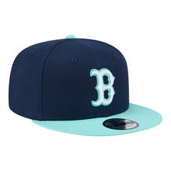 Navy/Turquoise Boston Red Sox New Era Two-Tone Color Pack 9FIFTY Snapback Hat