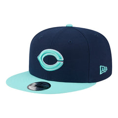 Navy/Turquoise Cincinnati Reds New Era 2-Tone Color Pack 9FIFTY Snapback Hat