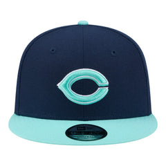 Navy/Turquoise Cincinnati Reds New Era 2-Tone Color Pack 9FIFTY Snapback Hat