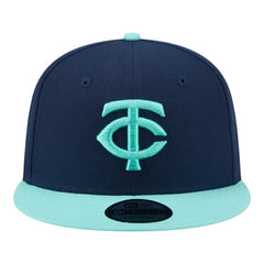 Navy/Turquoise Minnesota Twins New Era Two-Tone Color Pack 9FIFTY Snapback Hat