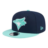 Navy/Turquoise Toronto Blue Jays New Era 2-Tone Color Pack 9FIFTY Snapback Hat
