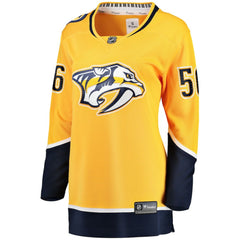 NHL Erik Haula Nashville Predators Fanatics Women's Home Breakaway Player Jersey