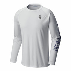 White Los Angeles Angels Columbia Terminal Tackle Long Sleeve Shirt