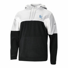 Black Kansas City Royals Columbia Men's Lodge Fleece Quarter-Zip Hoodie