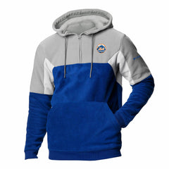 Royal New York Mets Columbia Men's Lodge Fleece Quarter-Zip Hoodie
