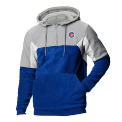 Royal Chicago Cubs Columbia Men's Lodge Fleece Quarter-Zip Hoodie