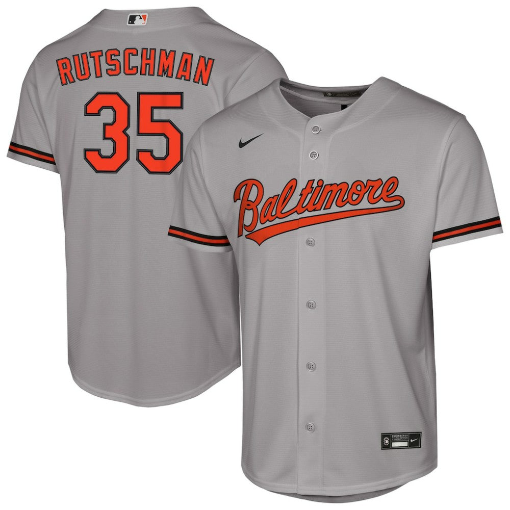 Gray Adley Rutschman Baltimore Orioles Nike Youth Road Replica Jersey