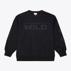 NHL Minnesota Wild Mitchell & Ness Phantom Fleece Crew Neck Sweatshirt