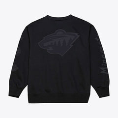 NHL Minnesota Wild Mitchell & Ness Phantom Fleece Crew Neck Sweatshirt