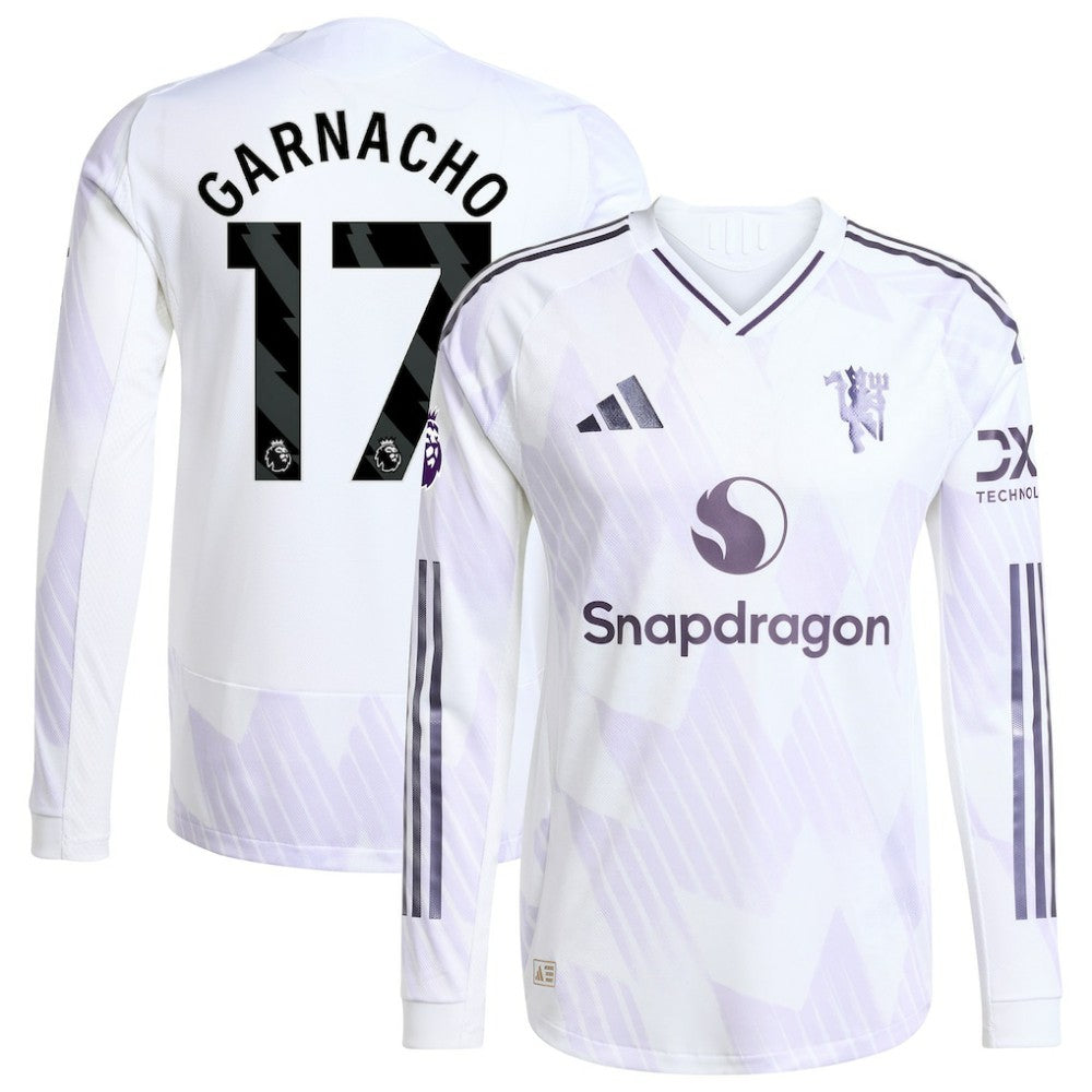 Alejandro Garnacho Manchester United 2025/26 Away Long Sleeve Player Jersey
