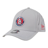 Gray St. Louis Cardinals New Era Patch 39THIRTY A-Frame M-Crown Perforated Flex Hat