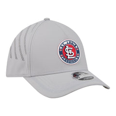 Gray St. Louis Cardinals New Era Patch 39THIRTY A-Frame M-Crown Perforated Flex Hat