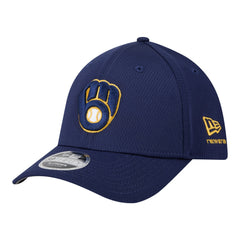 Navy Milwaukee Brewers New Era Dash 39THIRTY Flex Hat