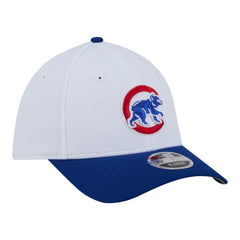 White/Royal Chicago Cubs New Era Youth Baseball 39THIRTY M-Crown Flex Hat