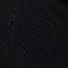 Black Chicago Cubs Mitchell & Ness Phantom Fleece Crewneck Sweatshirt
