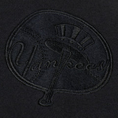 Black New York Yankees Mitchell & Ness Phantom Fleece Crewneck Sweatshirt