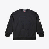 Black San Diego Padres Mitchell & Ness Phantom Fleece Crewneck Sweatshirt