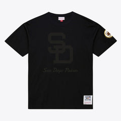 Black San Diego Padres Mitchell & Ness Cooperstown Collection Phantom T-Shirt